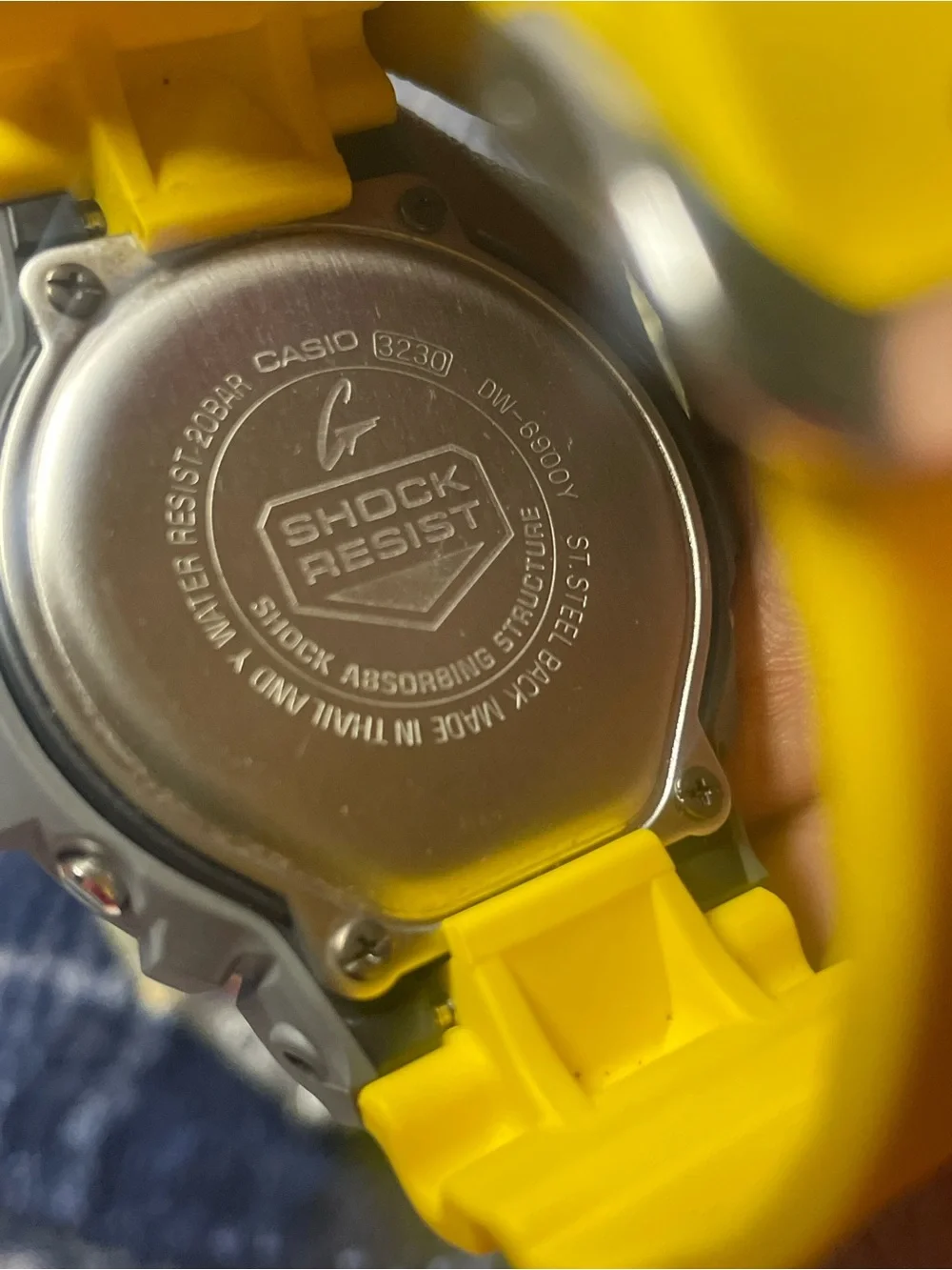 Casio G-Shock Yellow and Gray Digital Sports Watch